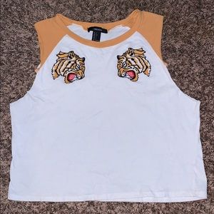 Cropped Tiger Tee